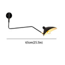 Axyaa Modern Duck Bill Swing Arm Wall Lamp Black Iron Finish