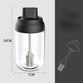 Axyaa Glass Seasoning Bottle Set with Lid Spoon for Kitchen Organization