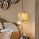 Axyaa Hemp Rope Chandelier: Nordic Minimal LED Pendant Light