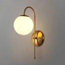 Axyaa Modern LED Wall Lamp for Living Bedroom, Minimalist Iron Sconce
