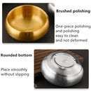 Axyaa Double-layer Stainless Steel Scald-proof Soup Rice Bowls