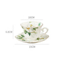 Axyaa Floral Camellia Coffee Cup Set