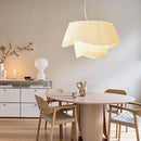 Axyaa Fabric Pendant Lighting: Nordic Designer LED Hanging Light for Bedroom Decor