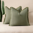 Axyaa Simple Light Luxury Solid Color Cushion Cover 50x50 Home and Sofa Decor