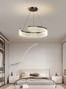 Axyaa Minimalist Circular Chandelier Pendant Lamp for Minimalist Living and Dining Rooms