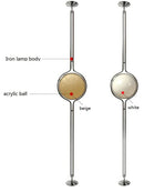 Axyaa Nordic Medieval Art Floor Lamp Acrylic Globe Light Fixture