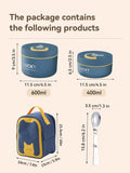 Axyaa Bento Lunch Box Set - Stainless Steel Thermal Food Container