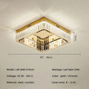 Axyaa Crystal LED Square Ceiling Light for Home Decor & Living Room