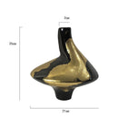 Axyaa Gold Foil Pattern Ceramic Vase - Modern Home Decor Handicrafts
