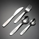 Axyaa Giraffe Pattern Kids Cutlery Set - 304 Stainless Steel - Dishwasher Safe