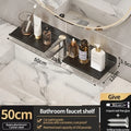 Axyaa Black Aluminum Towel Rack Holder 60CM with Hook and Tissue Holder
