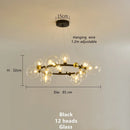 Axyaa Magic Beans Glass Ball LED Ceiling Chandelier – Modern Home Decor Lighting