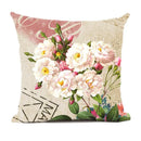 Axyaa Retro Rose Flowers Cushion Cover 45X45cm