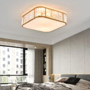 Axyaa Modern Luxury Crystal Ceiling Lamp, LED Nordic Chandelier for Bedroom and Living Room, Round Black Gold