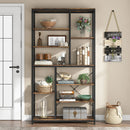 Tribesigns 9-Tier Industrial Bookshelf by Axyaa: 79" Open Shelves Display Storage Shelf