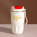 Axyaa Stainless Steel Coffee Mug with Rope | Vacuum Flask Travel Tumbler