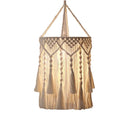Macrame Light Shade Chandelier by Axyaa - Boho Cotton Rope Chic Decor