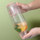 Axyaa Plastic Cocktail Shaker with Scales: 1000ml Bar Mixer Tool