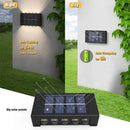Axyaa Solar Wall Lamp: Outdoor Waterproof Lights for Garden, Street, and Balcony