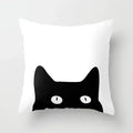 Axyaa Black Galaxy Planet Print Cushion Cover for Bedroom and Living Room