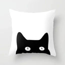 Axyaa Black Galaxy Planet Print Cushion Cover for Bedroom and Living Room
