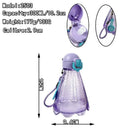 Axyaa Mini Transparent Water Bottle with Straw - Portable & Cute for Fitness & Outdoor