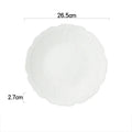 Axyaa Flower Striped Ceramic Plate Set.