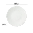 Axyaa Flower Striped Ceramic Plate Set.