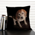 Axyaa Cute Dog Cat Pattern 45x45cm Linen Pillowcase for Living Room Sofa