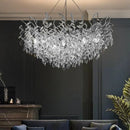 Axyaa Modern Crystal Ceiling Chandelier LED Pendant Light for Home Decor
