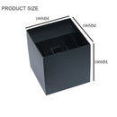 Axyaa Cube LED Wall Lamp: Waterproof Aluminum Outdoor Wall Light for Garden & Porch