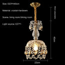 Axyaa Luxury Crystal Chandelier: French American Style Home Decor & Bedside Lighting