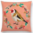 Axyaa Bird-Floral Teacup & Lepidoptera Cushion Cover for Decor & Sofa