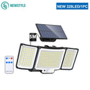 Axyaa Solar LED Flood Lights - Super Bright 3 Modes, IP65 Waterproof Wall Lamp