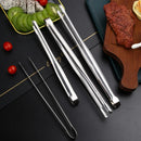 Axyaa Stainless Steel BBQ Clips with Extended Handle - Kitchen & Restaurant Cooking Tool