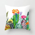 Tropical Cactus Summer Plants Pattern Cushion Cover for Axyaa Home Decor