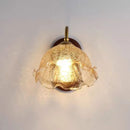 Axyaa Nordic Glass Flower Wall Lamp - Simple Retro Style for Living Room and Bedroom