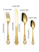 Axyaa 4pc Stainless Steel Court Tableware Set for High-Grade Wedding Parties