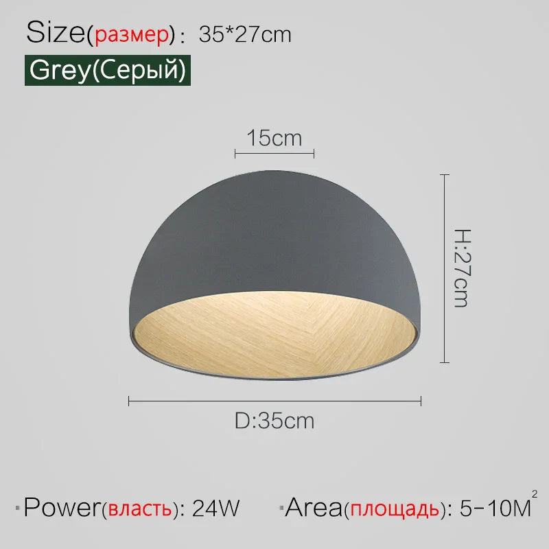 Axyaa Wood Grain Ceiling Study Lamp