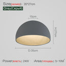 Axyaa Wood Grain Ceiling Lamp: Modern Minimalist Inclined Room Light for Bedroom, Study