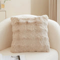 Axyaa Bubble Rabbit Fleece Pillowcase: Cozy Solid-Color Plush Cushion Cover for Autumn/Winter