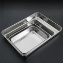 Axyaa Stainless Steel Baking Pan Set with Cooling Rack - Oven Safe Bakeware