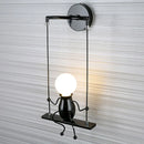 Axyaa Human-shaped Swing Wall Light E27 for Bedroom Living Room Corridor Dining Room