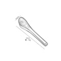 Axyaa Stainless Steel BBQ Tongs Set - Heat Resistant Kitchen Cooking Clips