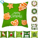 Axyaa Christmas Tree Print Pillow Case - 45x45cm