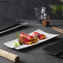 Axyaa Matte Ceramic Sushi Plate Long Strip Fish Dish Molecular Cuisine Tableware