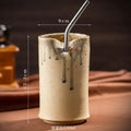 Axyaa Retro Ceramic Coffee Cup Straight Tube Shape Creative Coarse Ceramic Cup