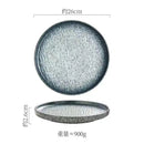 Axyaa Straight Edge Stone Patterned Ceramic Plates for Molecular Cuisine and Dining