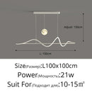 Axyaa LED Chandelier Nordic Pendant Lights Modern Bar Table Kitchen Living Room Lamp