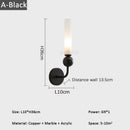 Axyaa Copper LED Wall Lamp Living Room Bedrom Sconce, Black Gold